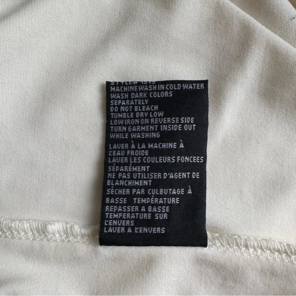 QED London Boho Tunic Top Dress White Black Paisley Flutter‎ Ruffle Sleeves - L - Picture 11 of 14